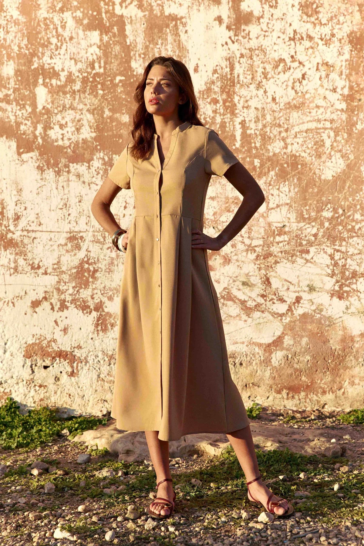 Rosie Dress Camel