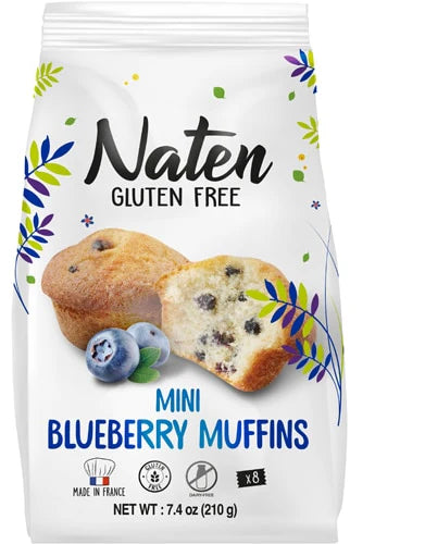 Naten - Mini muffins with blueberry filling Gluten Free 210g