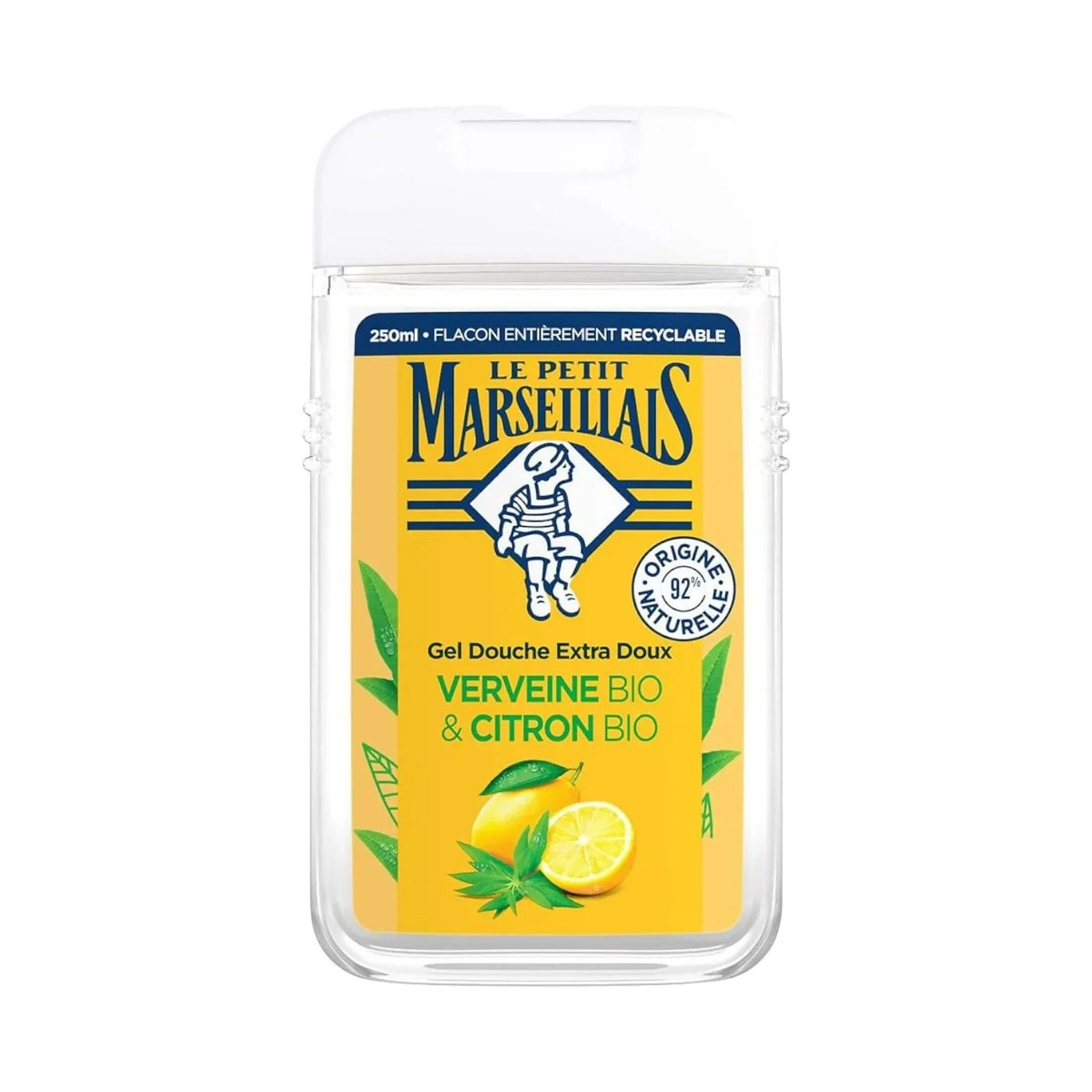 Shower gel verbena lemon - Le Petit Marseillais 25cl (8.5fl oz)