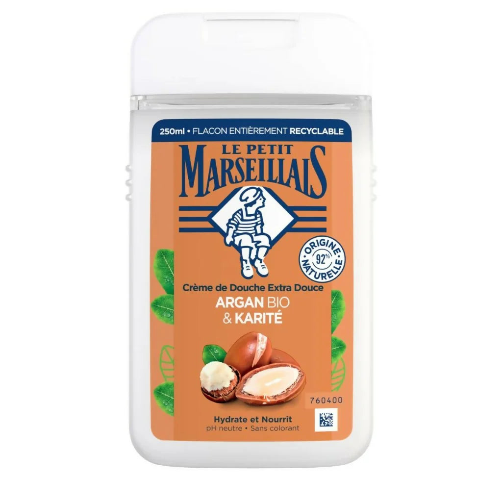 Shower gel organic argan oil & shea butter - Le Petit Marseillais 25cl (8.5fl oz)