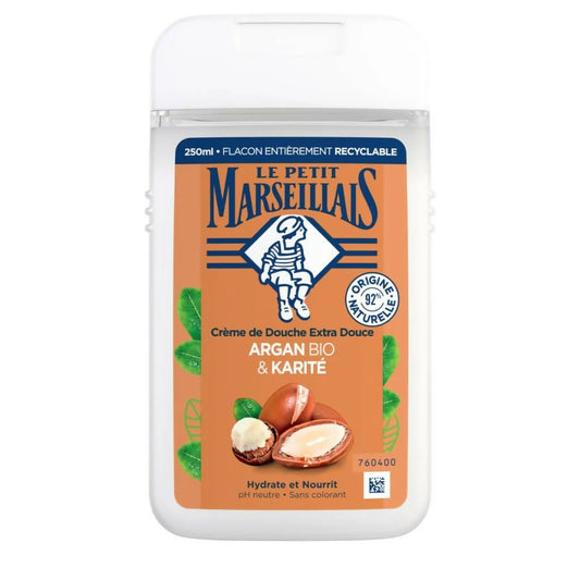 Shower gel organic argan oil & shea butter - Le Petit Marseillais 25cl (8.5fl oz)