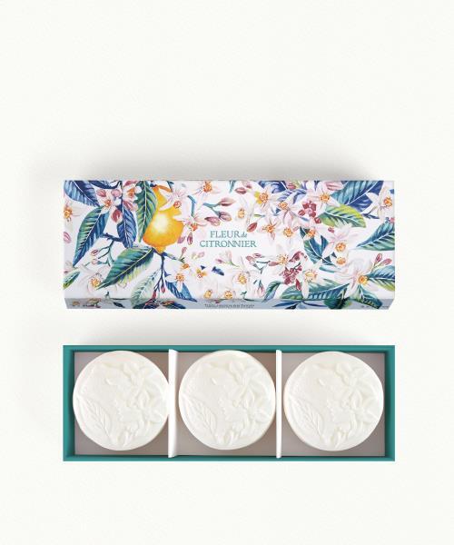 Fleur de citronnier set of 3 soaps box (Flower of lemon tree) - Fragonard