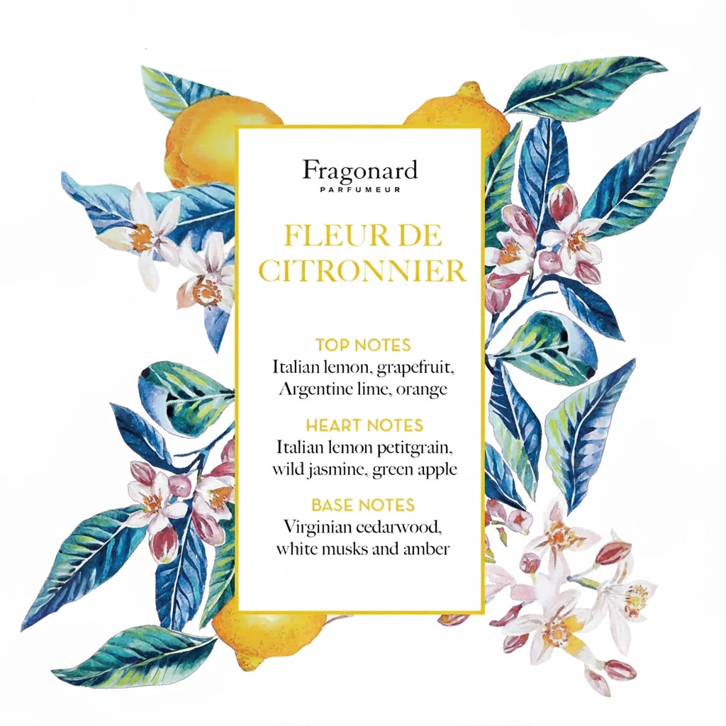Fleur de citronnier set of 3 soaps box (Flower of lemon tree) - Fragonard