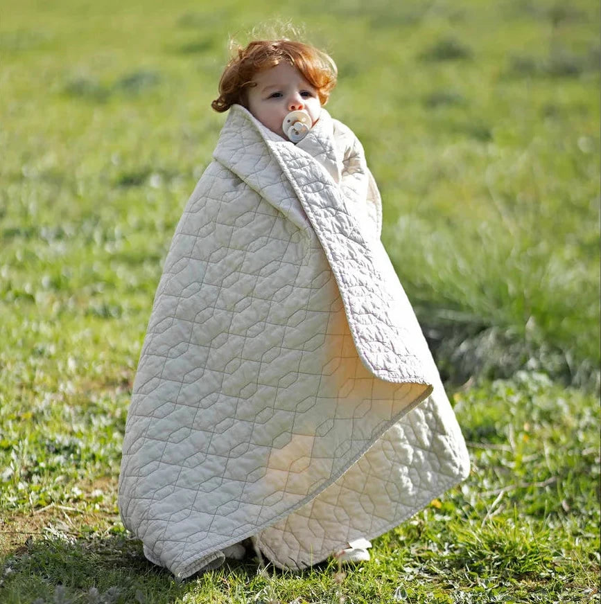 Wabi Sabi Quilted Blanket 100x135 - Ginger