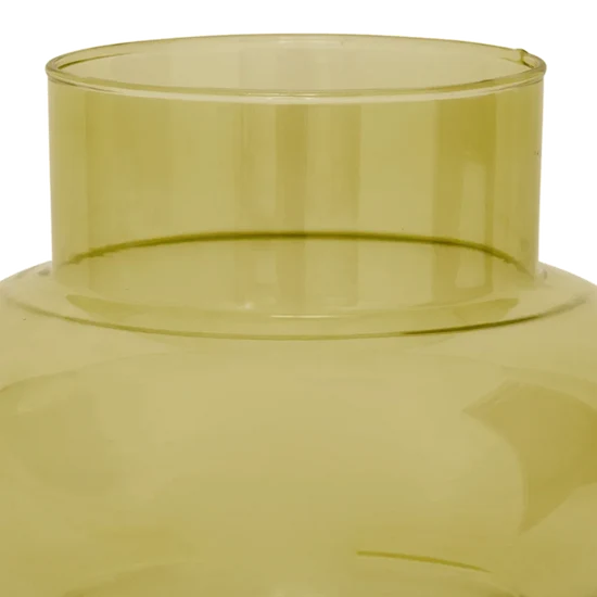 Vase Recycled Glass Tummy Olive Oil 106447
