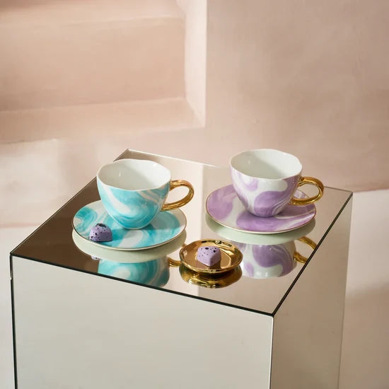 MUG TEA Cappuccino/Emerald Violet 107803