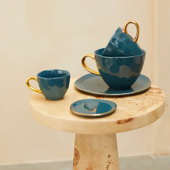 Saucer 105239 Plate Green Blue/Blue Duck