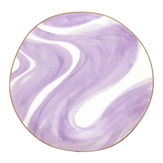 Good Morning Plate Emerald Violet 106615