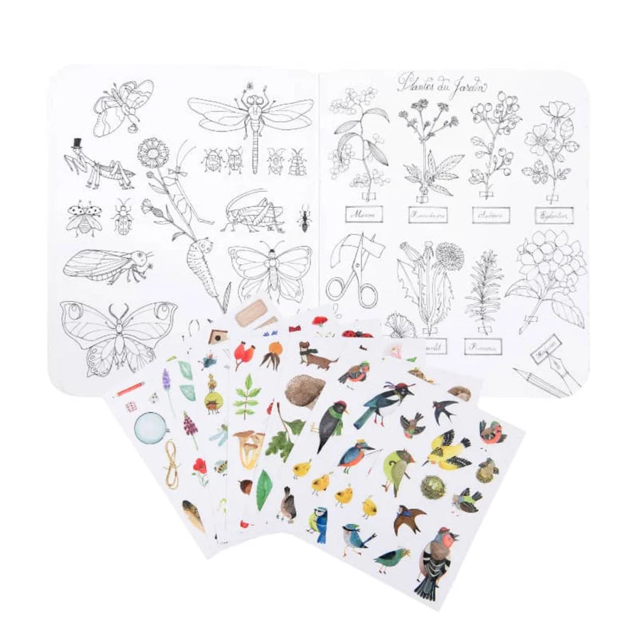 Coloring Book Stickers - Botanist Garden Theme