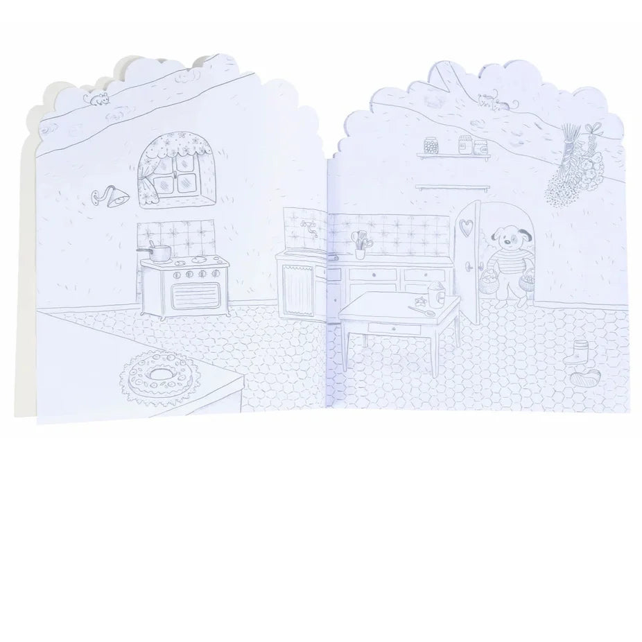 Coloring Book Stickers - The Big Family