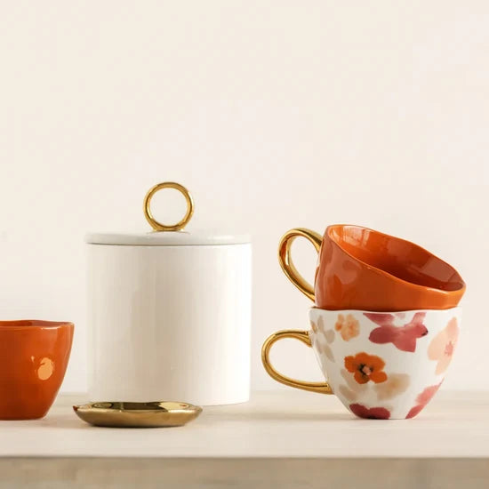 MUG TEA Cappuccino/Tea  Burnt Orange 107247