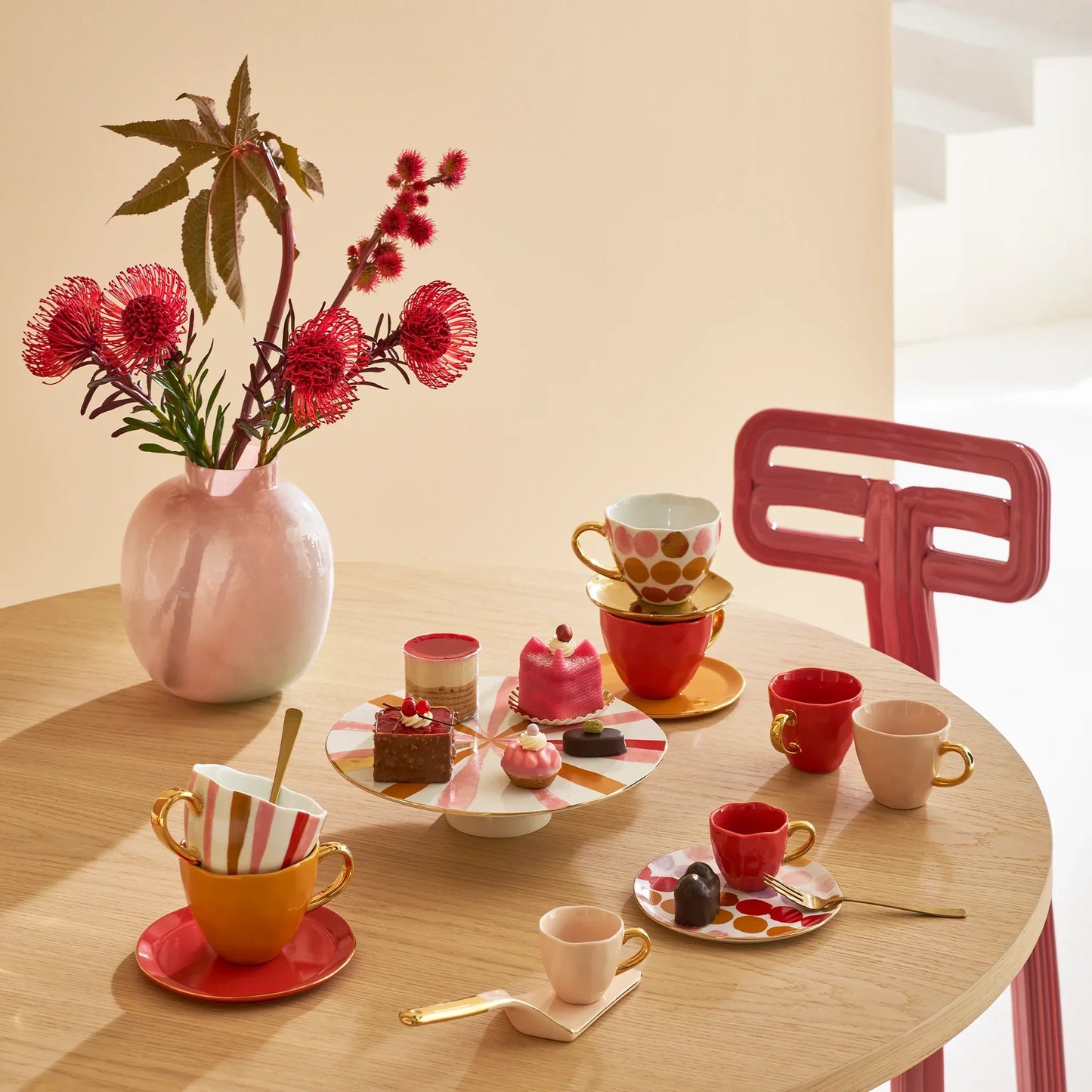 MUG TEA Cappuccino/Tea Harmony Pink 105807