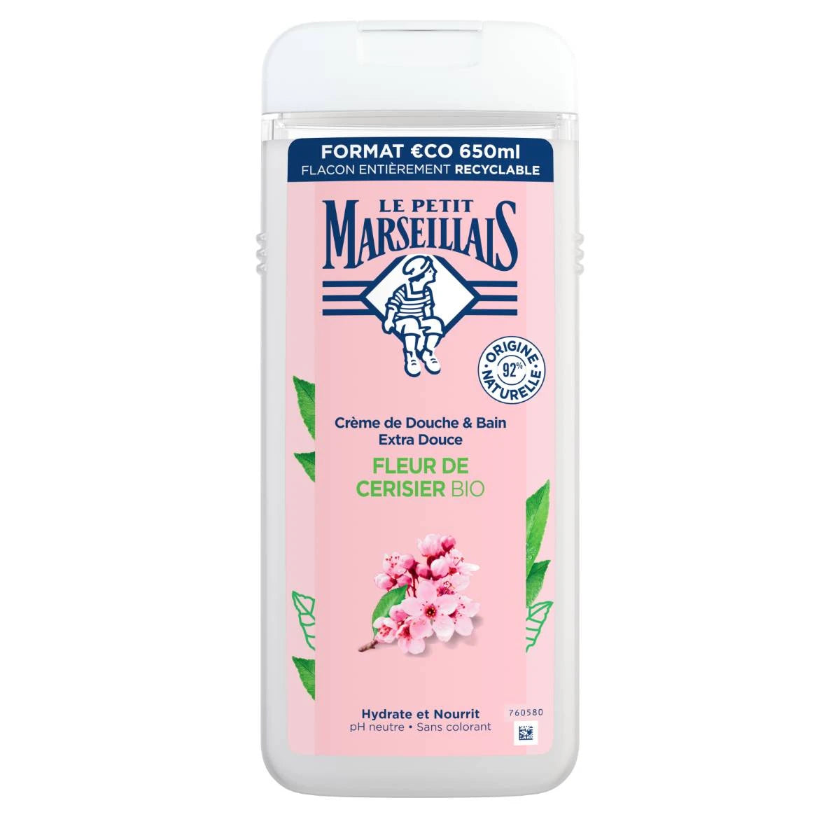 Shower gel cherry flower - Le Petit Marseillais 65cl-22fl.oz