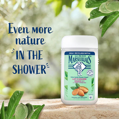 Shower gel sweet almond - Le Petit Marseillais 25cl (8.5fl oz)