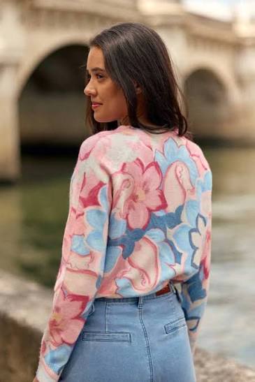 Melissa Pullover flower Print