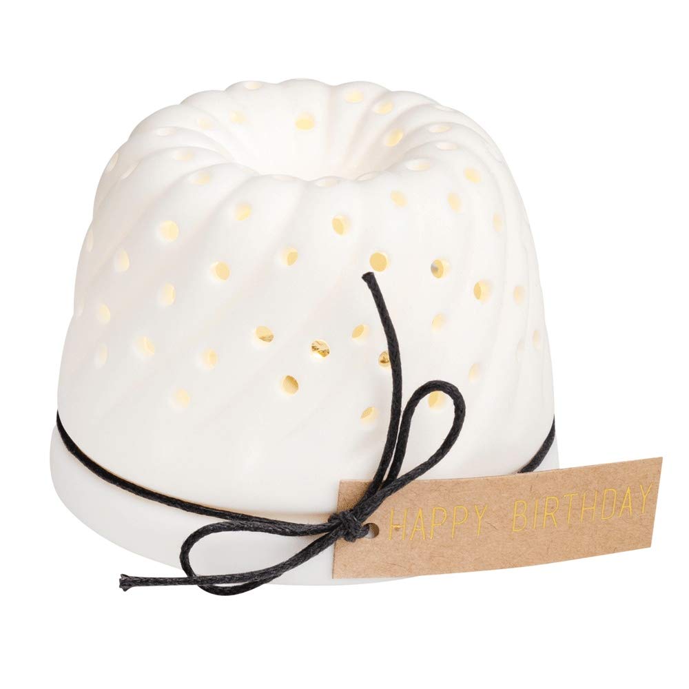 Led Happy Birthday Cake Porcelain