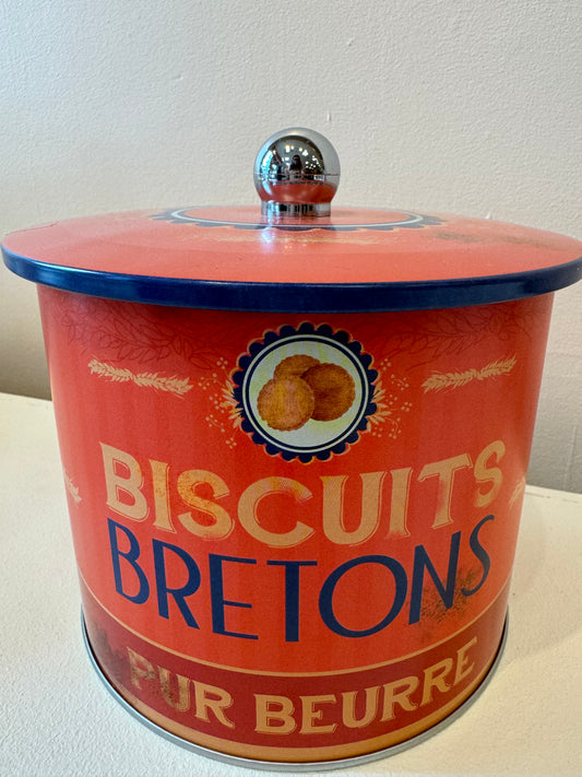 Palets Biscuits Breton Round Tin Maison Peltier
