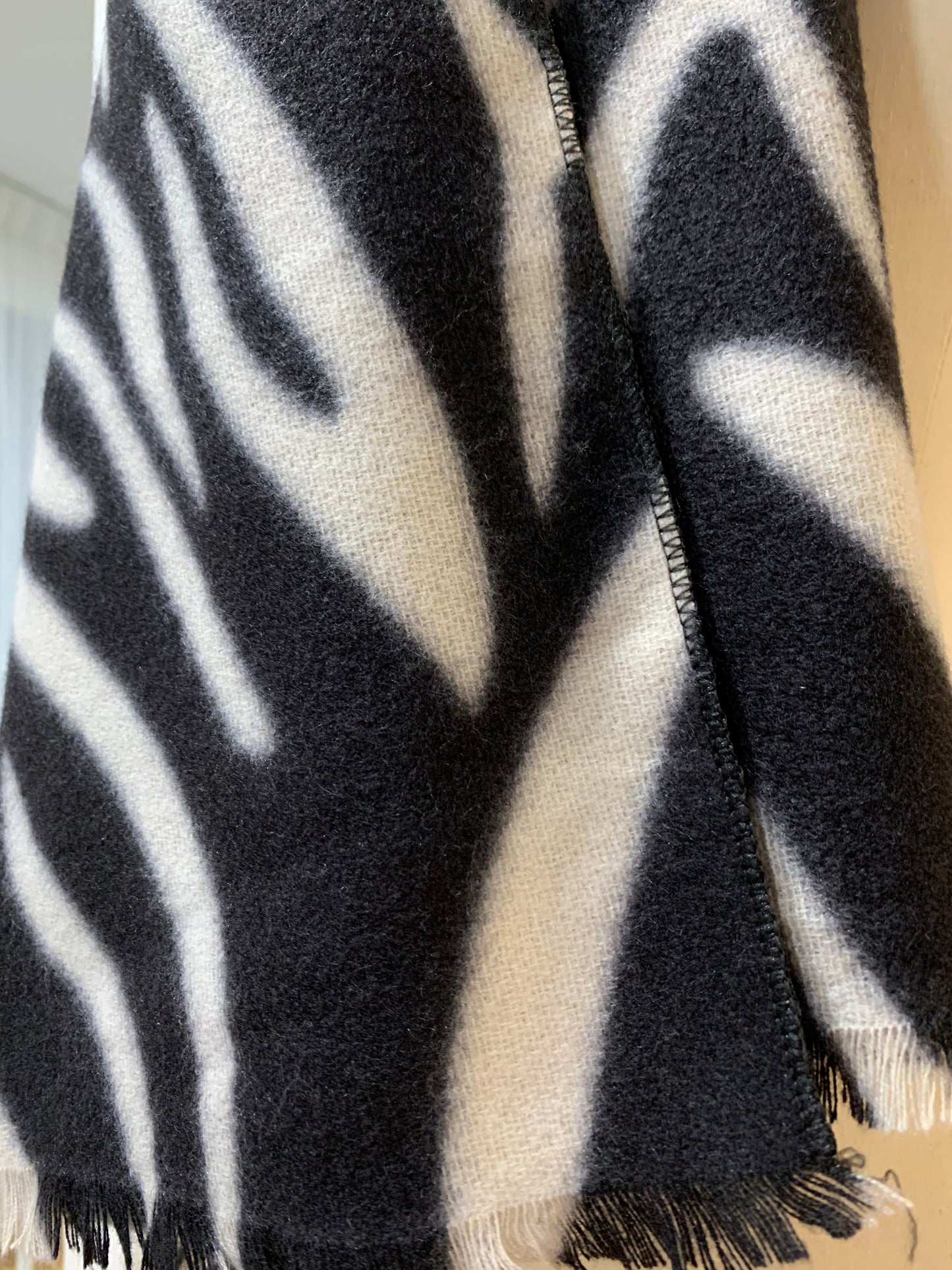 Scarf Zebra Animals Black/Beige