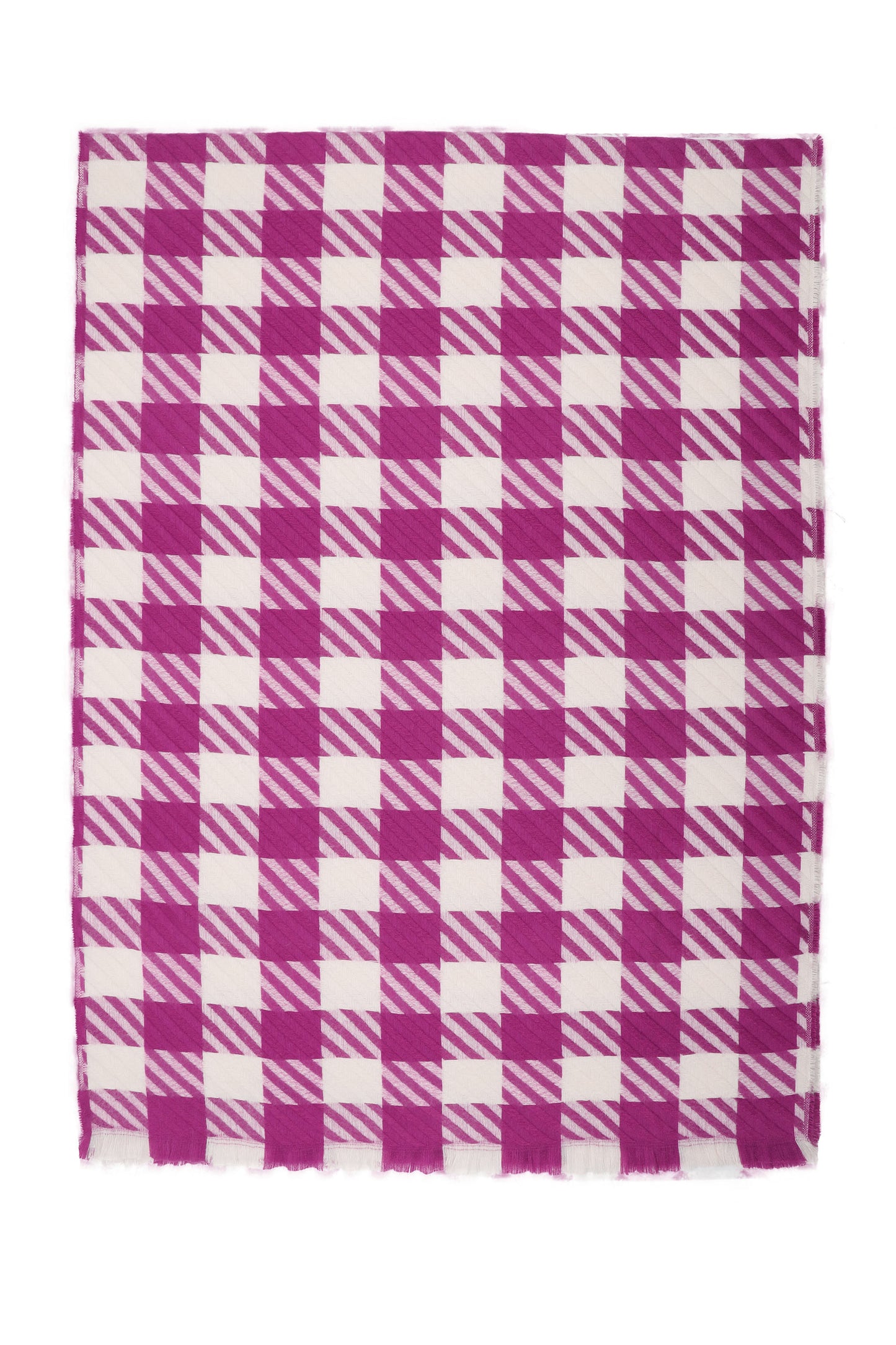 Scarf Fuschia & Beige