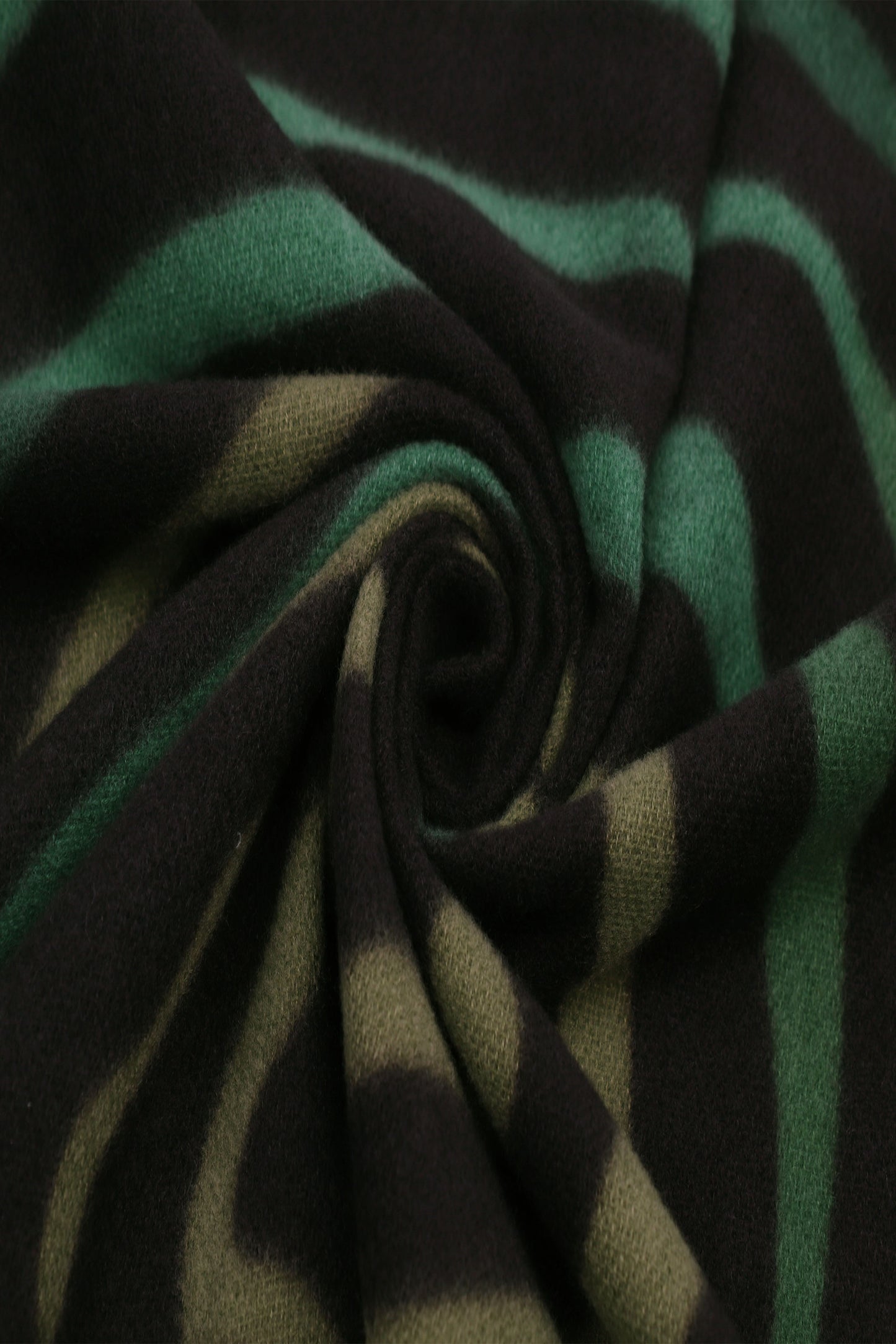 Scarf Zebra Black & Green/Khaki