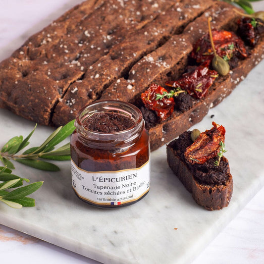 Tapenade with dried tomatoes & Basil L’Épicurien
