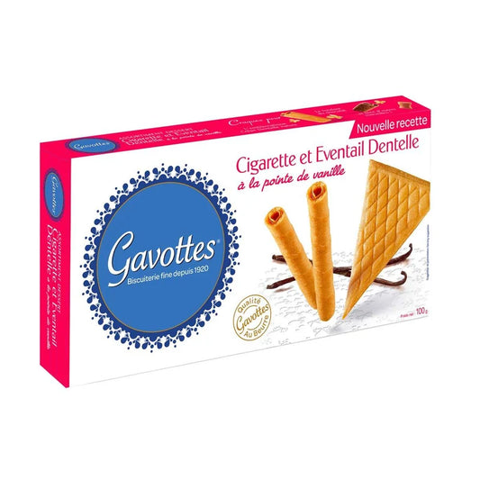 FRENCH CRISPY ROLLED & FAN WAFERS BISCUITS