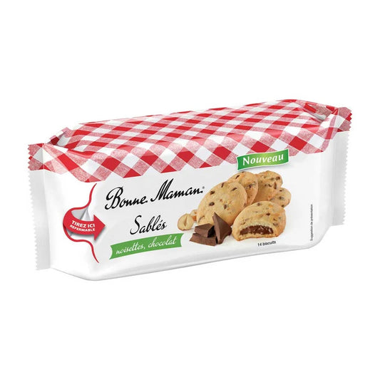 Chocolate Hazelnut Filled Sablés Cookies Bonne Maman 150g
