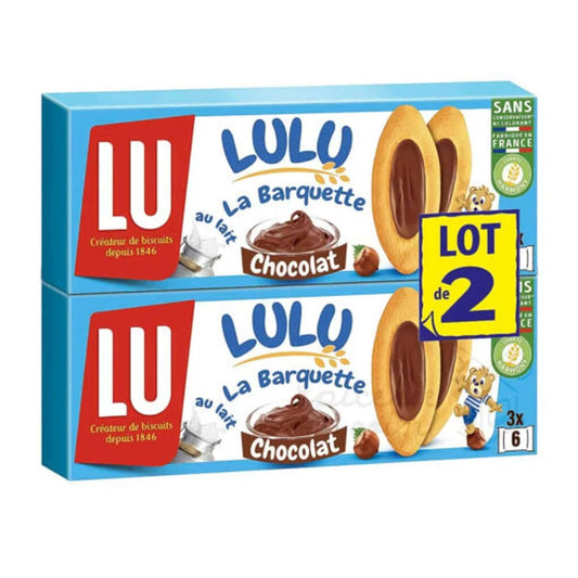 Lu French Chocolate Barquette soft Cookies 2 Pack