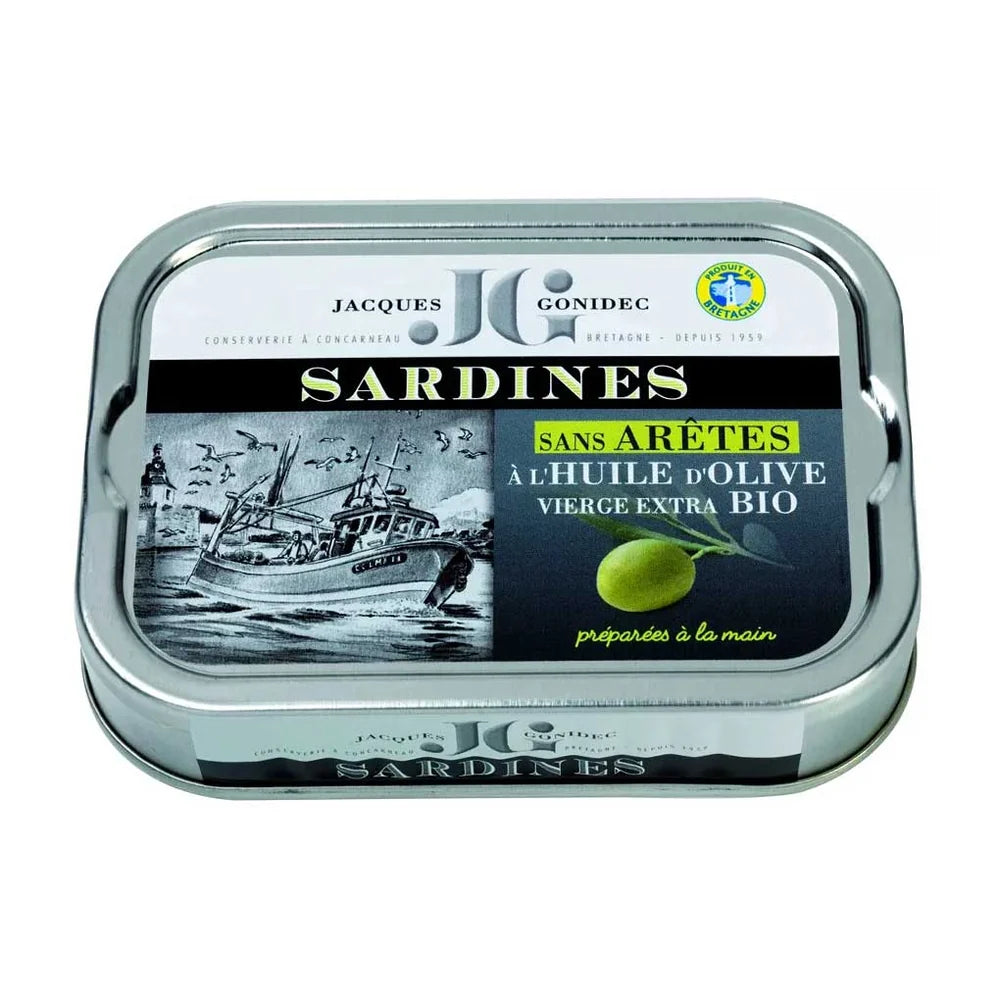 Boneless Sardines in Organic EVOO - Gonidec 4.06oz