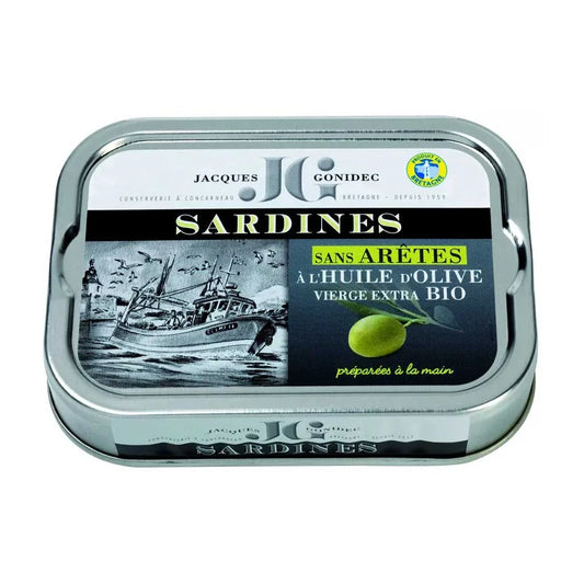 Sardines with EVOO & Hot Pepper- Mouettes d’Arvor 4.1oz