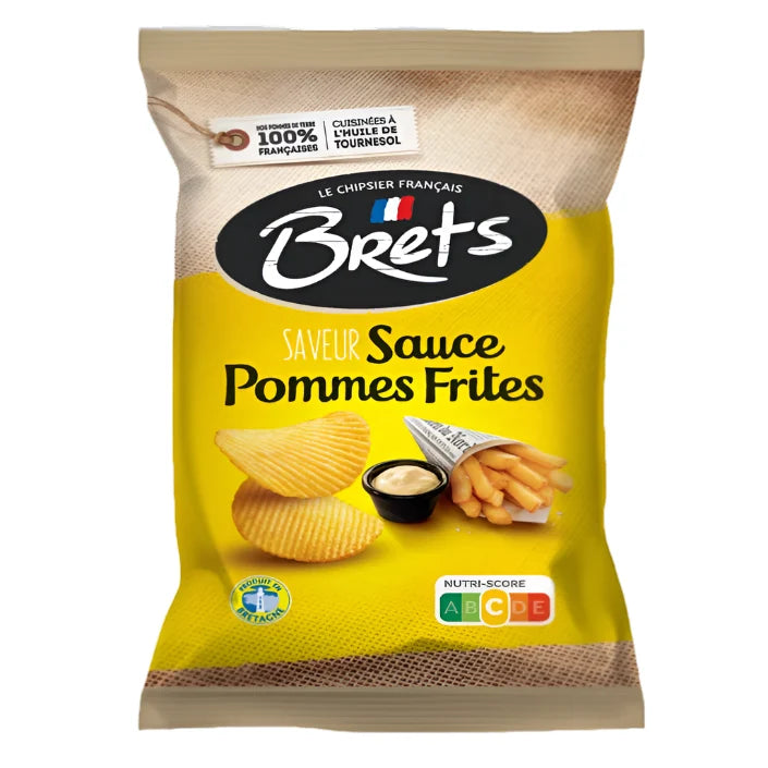 Potato Chips Pommes Frites Sauce 125g - Brets