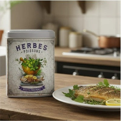 Fish Herbs tin 40g - 1.4oz Esprit Provence