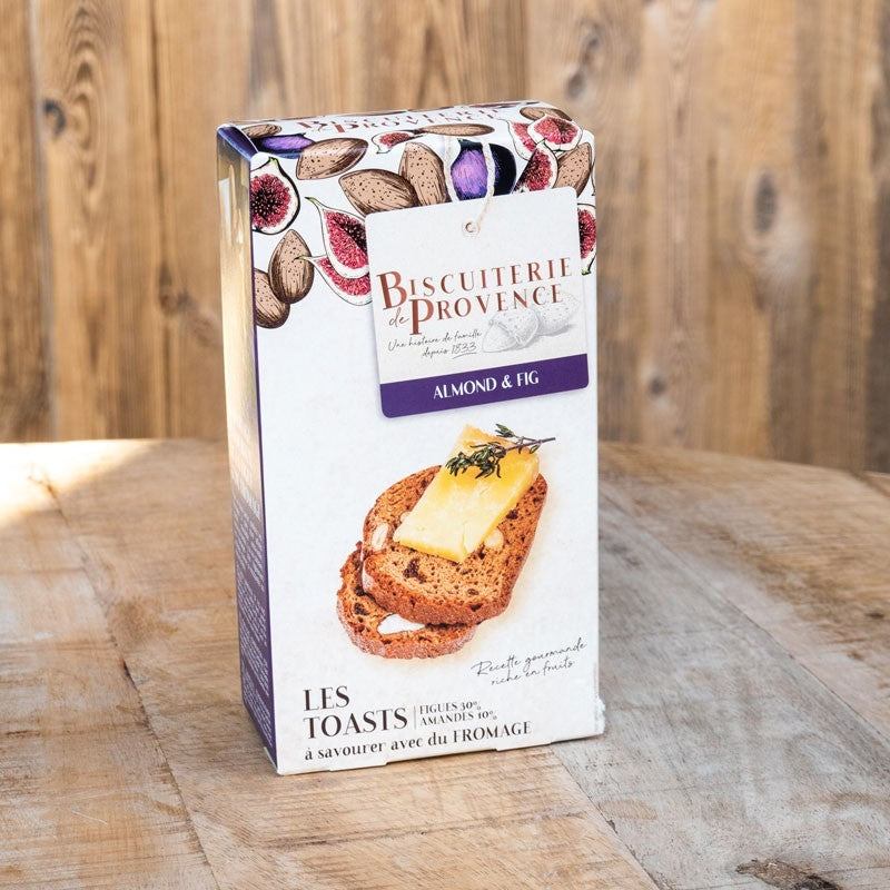 Toasts with almonds and figs for cheese - Biscuiterie de Provence 120g (4.2oz)