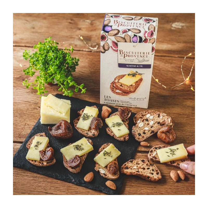 Toasts with almonds and figs for cheese - Biscuiterie de Provence 120g (4.2oz)