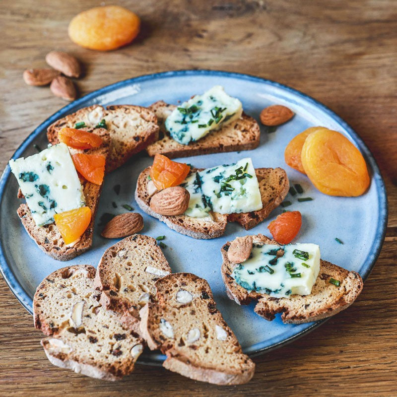 Toasts with apricots & almonds for cheese - Biscuiterie de Provence 120g (4.2oz)