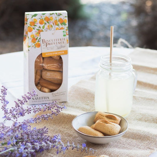 Navettes (orange blossom flower biscuits), organic - Biscuiterie de Provence 210g (7.4oz)