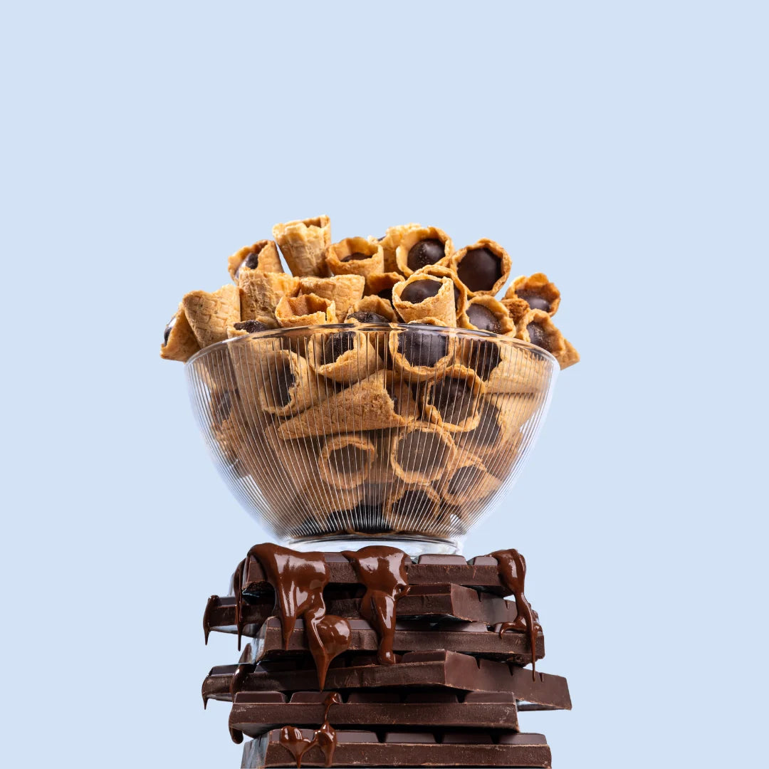 Mini cones filled with dark chocolate - Bitecone 100g (3.5oz)