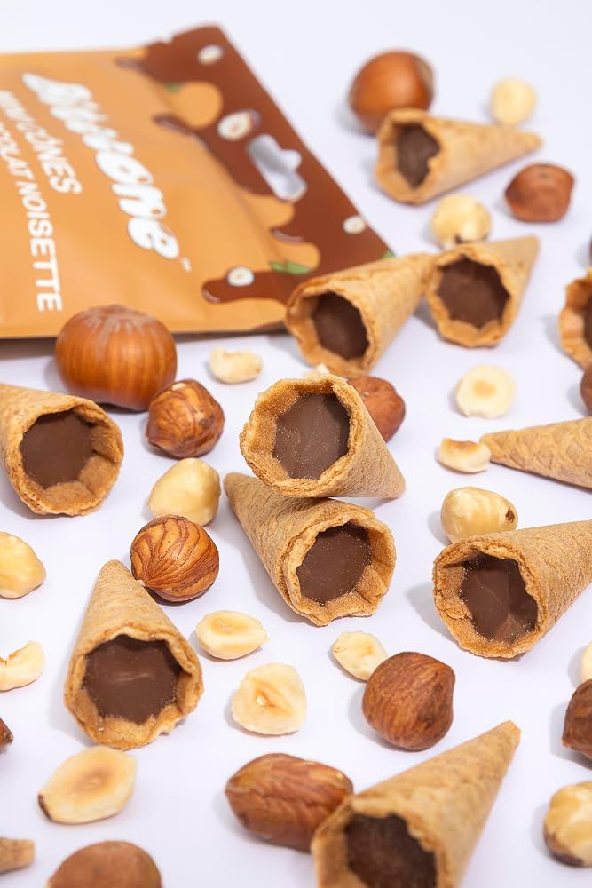 Mini cones filled with hazelnuts chocolate - Bitecone 100g (3.5oz)