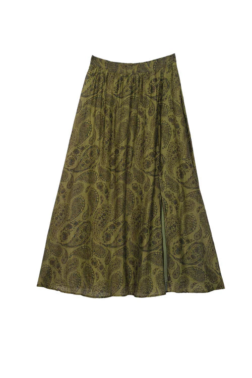 Julisa Skirt Cashmere Khaki Green
