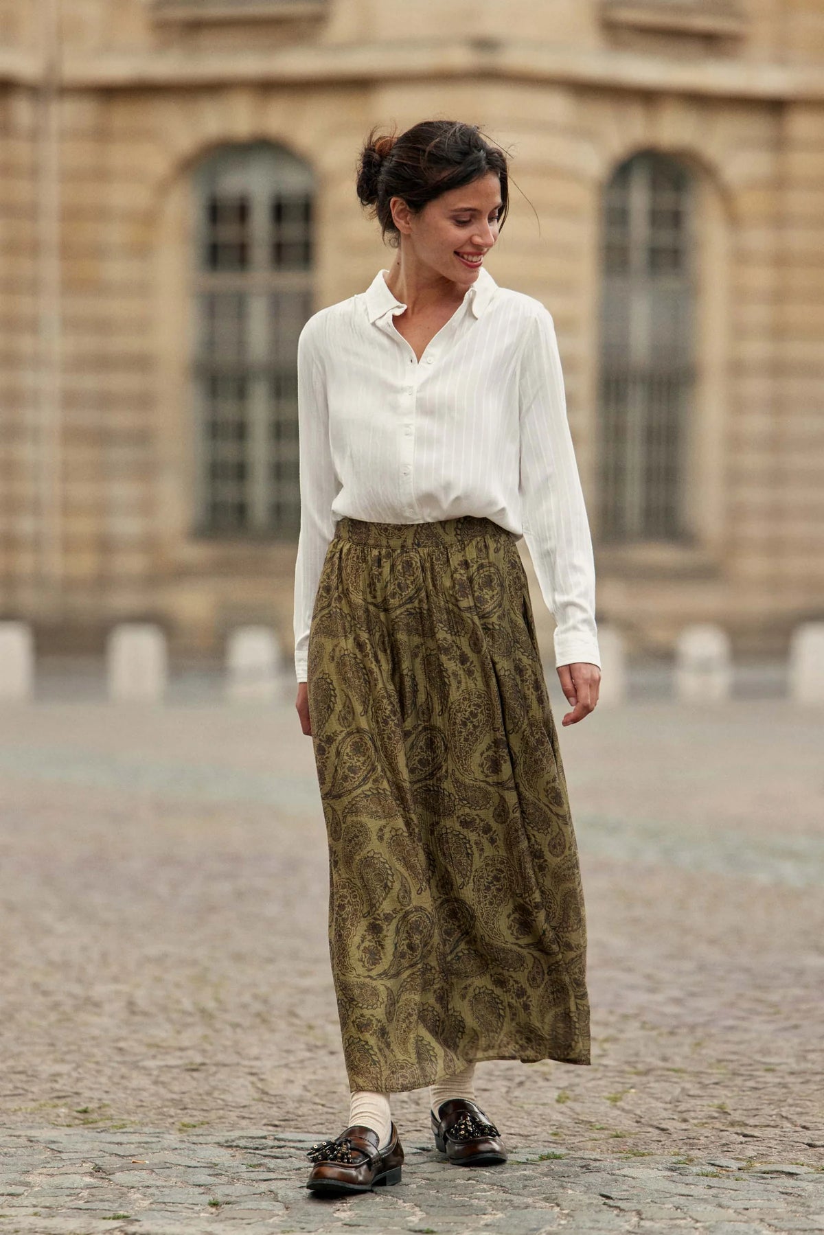 Julisa Skirt Cashmere Khaki Green