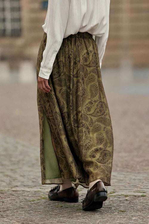 Julisa Skirt Cashmere Khaki Green