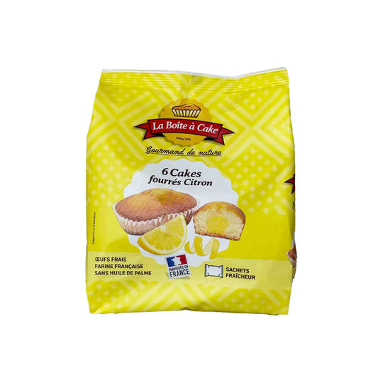 La boîte à cake 6 cakes filled with lemon 180g - 6.3oz