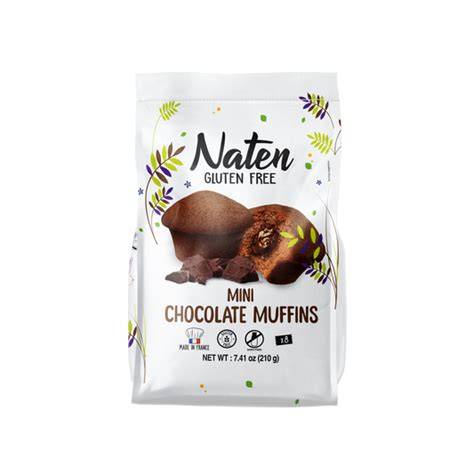 Naten - Mini chocolate muffins with chocolate filling Gluten Free 240g