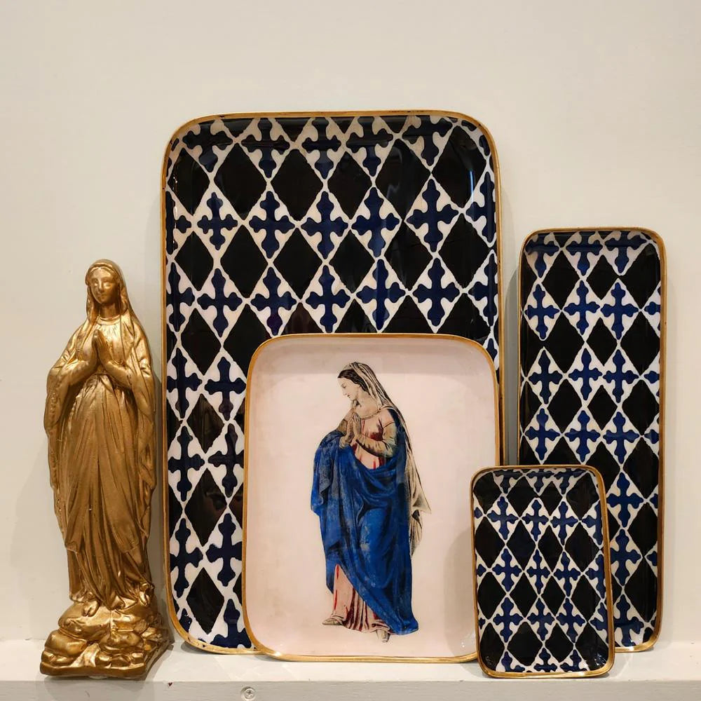 Solo Chapel Blue Night Tray - Boncoeurs
