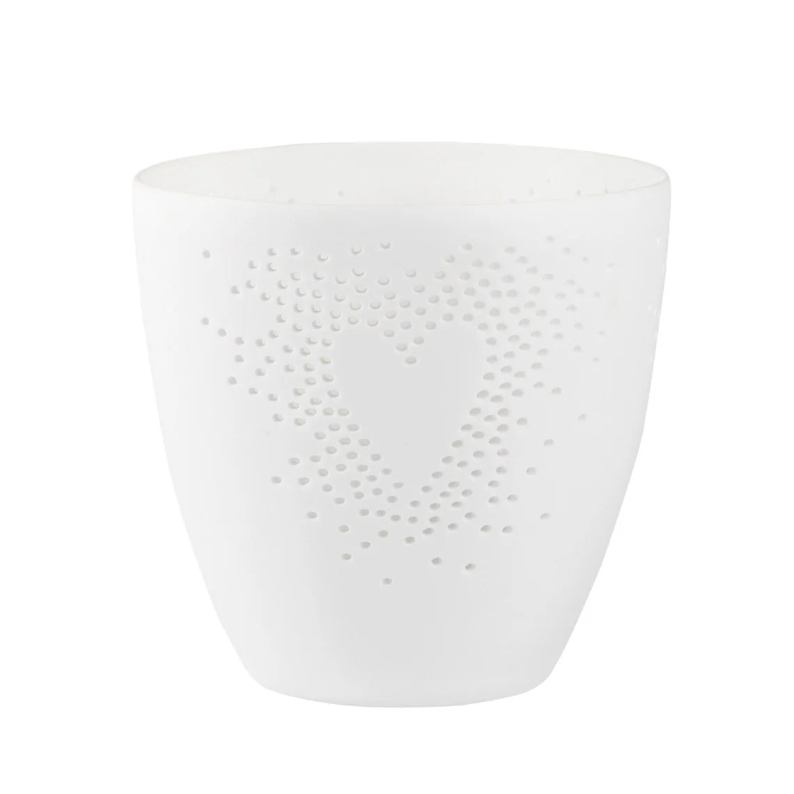 Poetry Tealight Holder with Heart Design