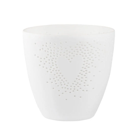 Poetry Tealight Holder with Heart Design