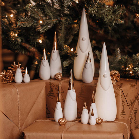 Porcelain Stories Santa Gnome - 3 Piece Set - R89840