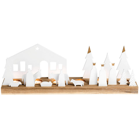 Nativity Tealight Holder - Grand- R90041