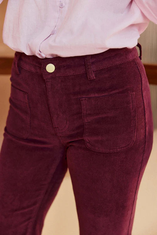 Sonny Pants Velvet Wine Lees