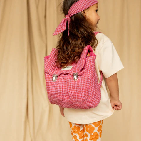 Kids Suji backpack - Khadi Fuschia